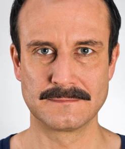 Facial Hair Kryolan Hand Knotted Moustache - Classic Black