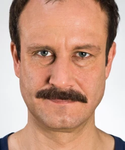 Facial Hair Kryolan Hand Knotted Moustache - Classic Brown