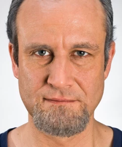 Kryolan Hand Knotted Beard - Chin Beard Salt N Pepper Facial Hair