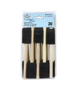 Royal & Langnickel 1" Foam Brushes (20 Pack)