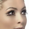 Smiffy's Fever False Top & Bottom Eyelashes - Angled Black With Gems False Eyelashes