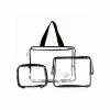 LaRoc 3 Piece Clear PVC Travel Bags