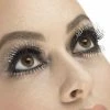 Smiffy's Fever False Top & Bottom Eyelashes - Silver Glitter False Eyelashes