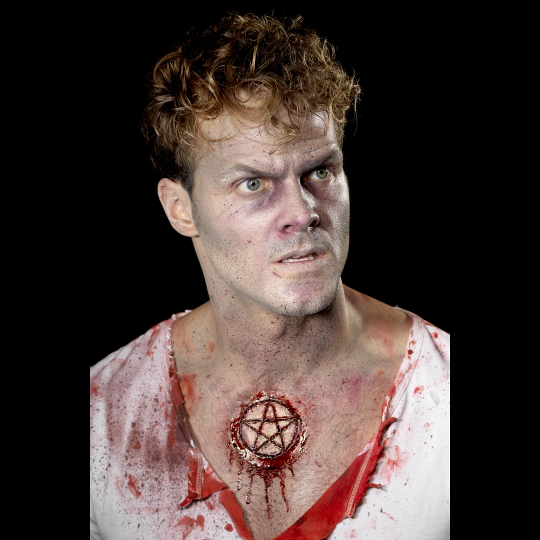 Smiffy's Make-up FX Latex Pentagram Scar Prosthetic Prosthetics