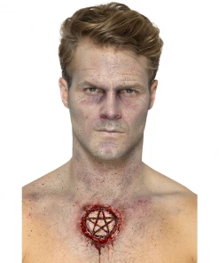 Smiffy's Make-up FX Latex Pentagram Scar Prosthetic Prosthetics