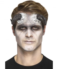 Smiffy's Make-up FX Demon Horns - Latex Prosthetics