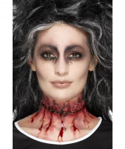 Smiffy's Make-up FX Stitched Neck Scar - Latex Prosthetic Prosthetics
