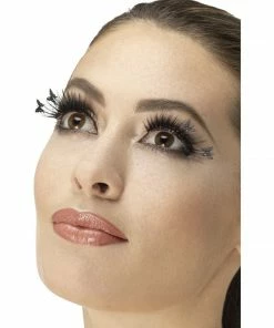Smiffy's Fever False Eyelashes - Black Butterfly Winged