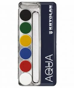 Kryolan AQUACOLOR 6 Palette - Face & Body Paint - A