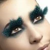 Smiffy's Fever False Eyelashes - Aqua Dot Large Feathered