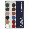 Kryolan AQUACOLOR 12 Palette - Face & Body Paint - B