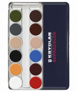 Kryolan SUPRACOLOR 12 Palette - Face & Body Paint - B FX Colour Palettes