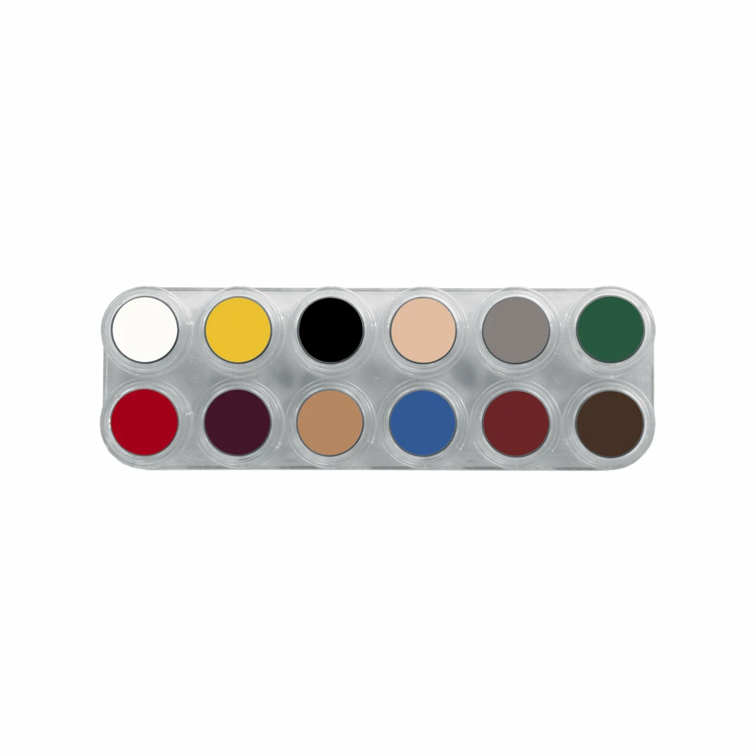 FX Colour Palettes Grimas Pure Crème 12 Colour Face Paint Palette - B