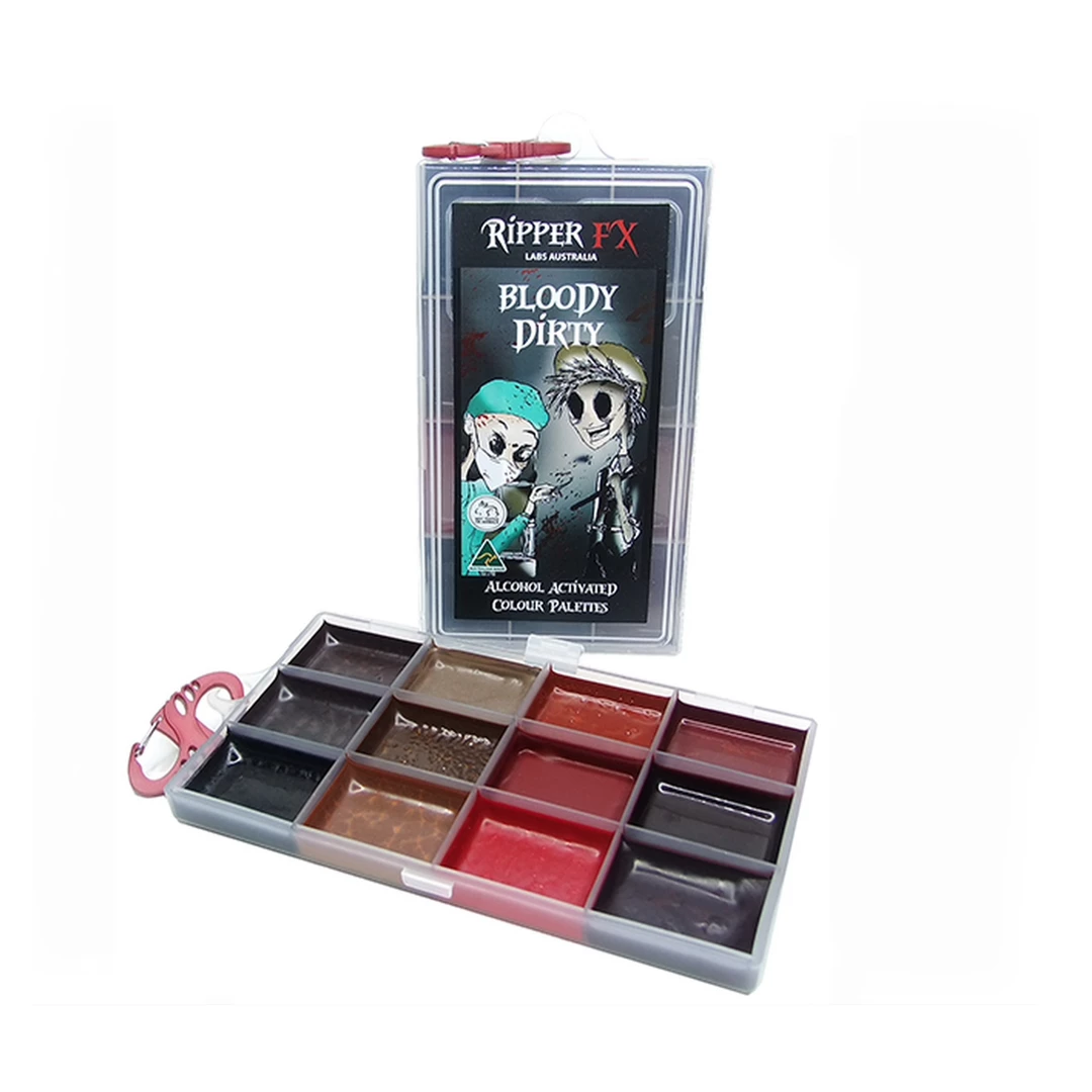 Ripper FX Alcohol Paint Large Palette - Bloody Dirty Alcohol Activated Make-up