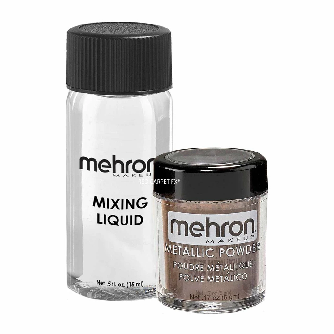 Liquid & Cream Mehron Metallic Powder With Mixing Liquid
