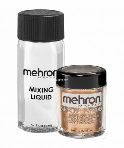 Liquid & Cream Mehron Metallic Powder With Mixing Liquid