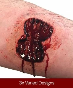 Prosthetics Monster FX Silicone Prosthetic - Enhanced Zombie Bite 3 Set