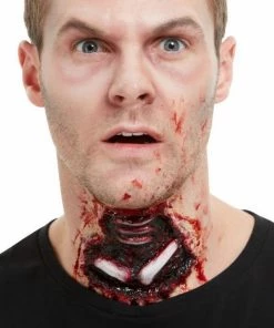 Smiffy's Make-up FX Exposed Throat - Latex Prosthetic