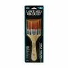 Royal & Langnickel Gold Taklon 3 Piece Large Flat Brush Set