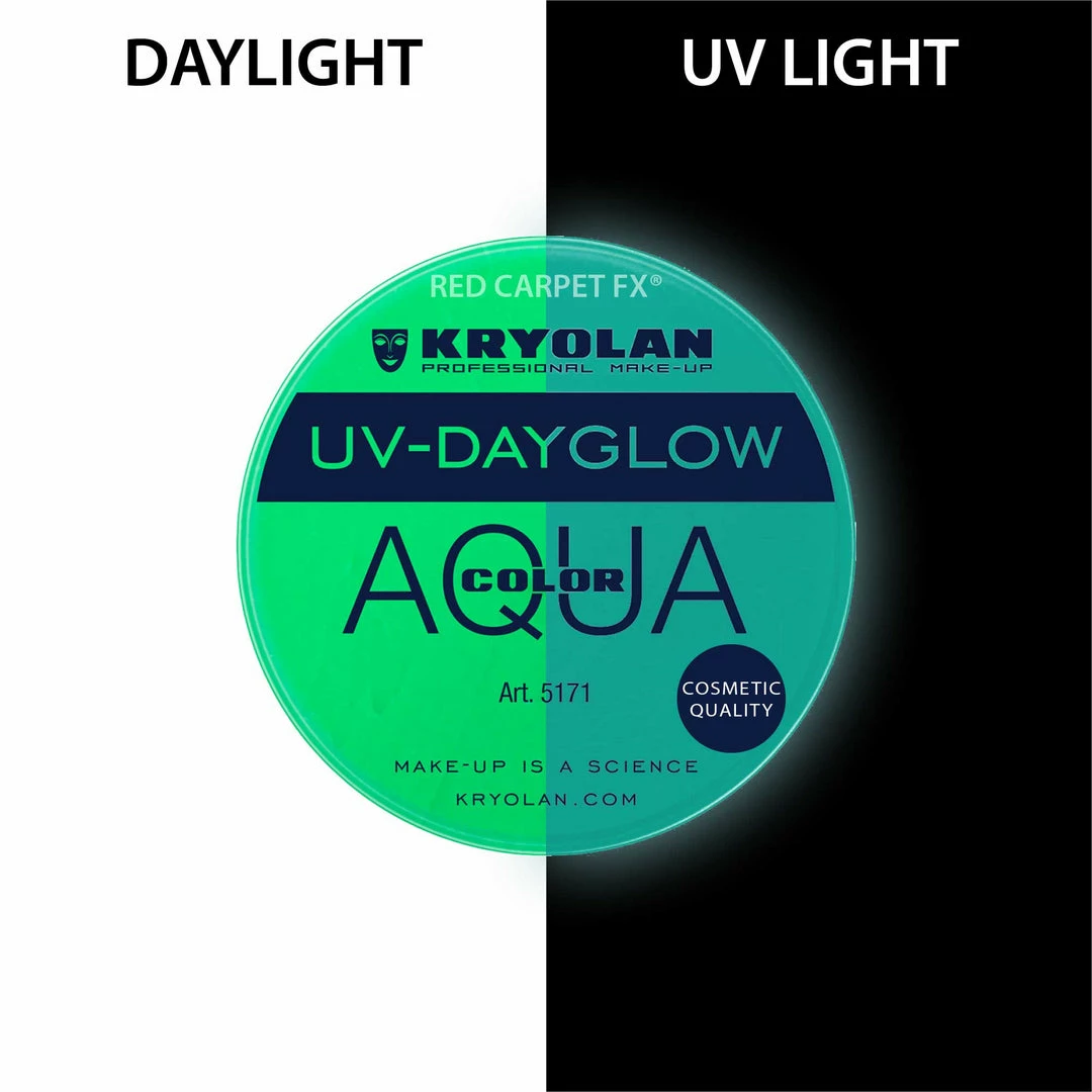 Kryolan AQUACOLOR UV-Dayglow - Water Based Face & Body Paint