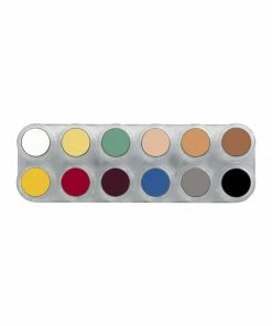 Grimas Pure Crème 12 Colour Face Paint Palette - L