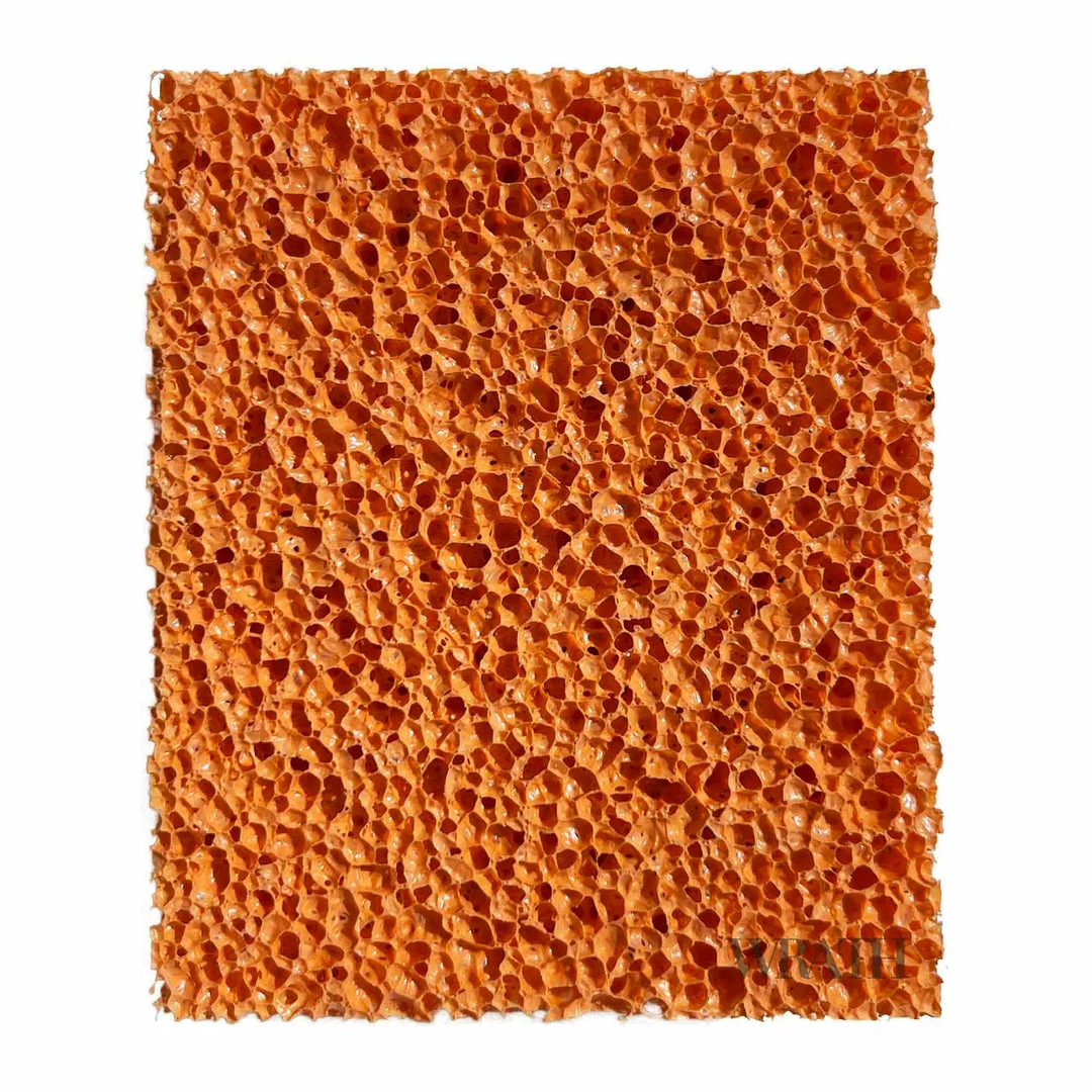 WRATH Orange Rubber Pore Stipple Sponge