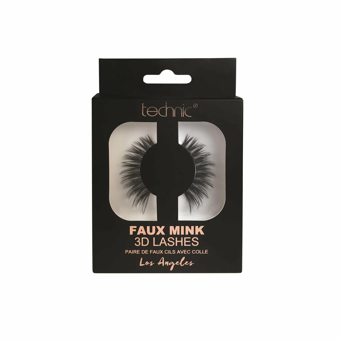 False Eyelashes Technic Faux Mink 3D False Lashes - Los Angeles