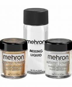 Liquid & Cream Mehron Metallic Powder With Mixing Liquid