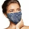 Pebbles Of Leeds Pebbles Handmade Pleated Cotton Face Mask - Navy Floral Face Masks