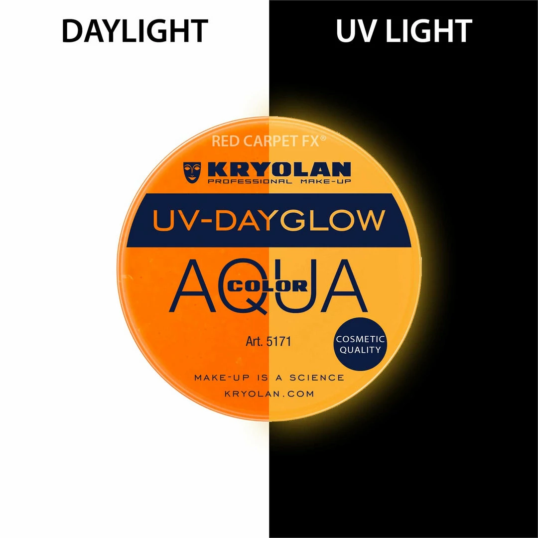 Kryolan AQUACOLOR UV-Dayglow - Water Based Face & Body Paint