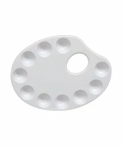 Royal & Langnickel Large 10-Well Oval Mixing Palette Blending Palettes & Plates