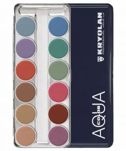 Kryolan AQUACOLOR 12 Palette - Face & Body Paint - P