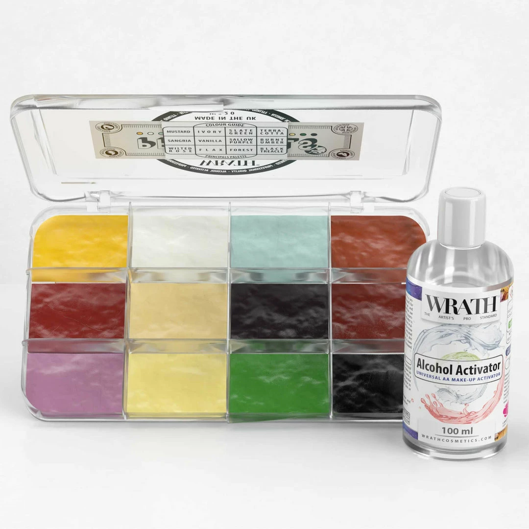 WRATH AA WRATH Alcohol Activated Make-up 12 Palette With Activator - Principals FX Colour Palettes