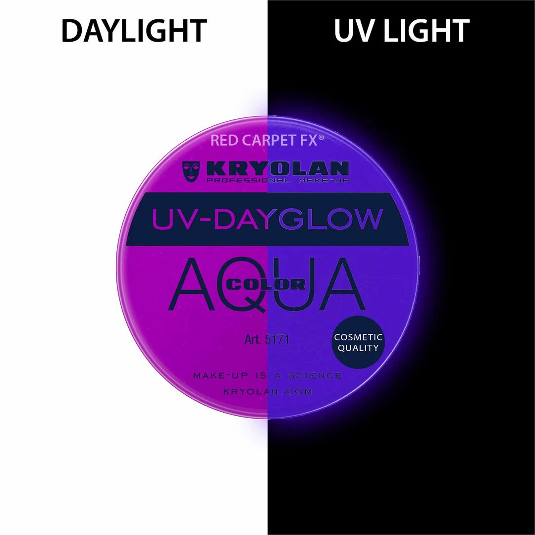 Kryolan AQUACOLOR UV-Dayglow - Water Based Face & Body Paint