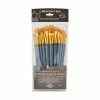 Body Art Brush Sets Royal & Langnickel Gold Taklon 12 Piece Brush Set (1)