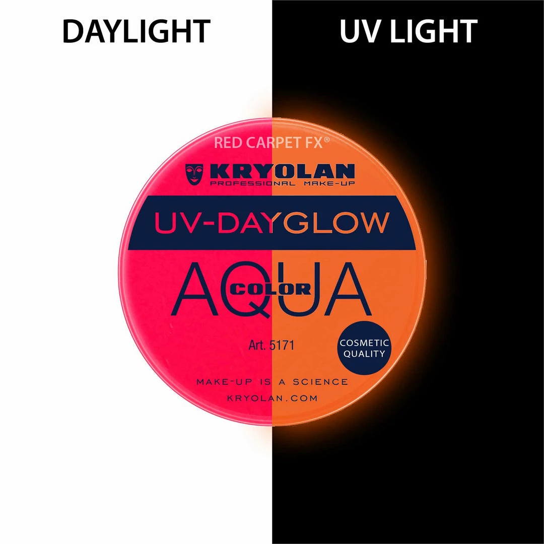 Kryolan AQUACOLOR UV-Dayglow - Water Based Face & Body Paint