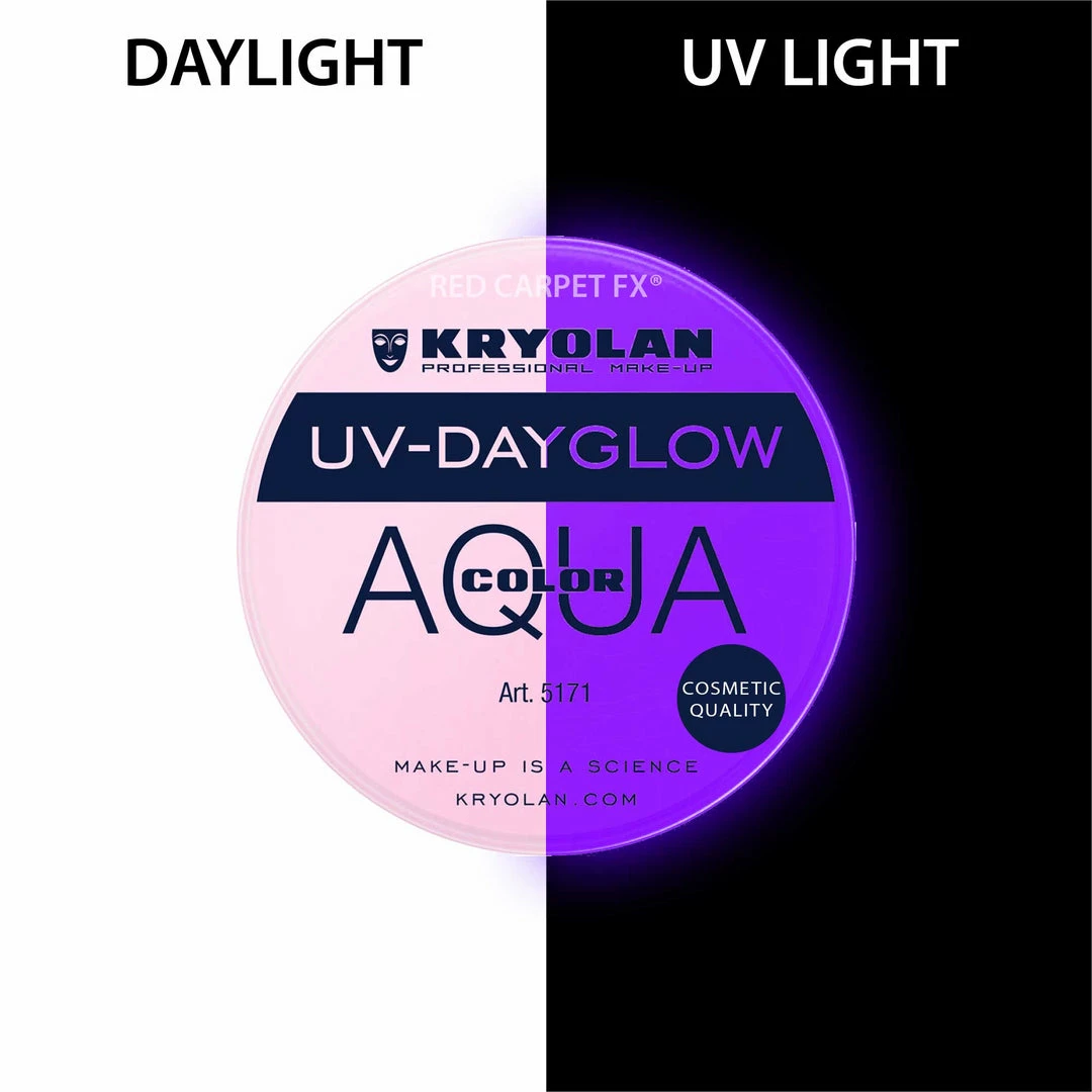 Kryolan AQUACOLOR UV-Dayglow - Water Based Face & Body Paint