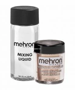Liquid & Cream Mehron Metallic Powder With Mixing Liquid