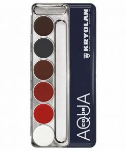 FX Colour Palettes Kryolan AQUACOLOR 6 Palette - Face & Body Paint - S
