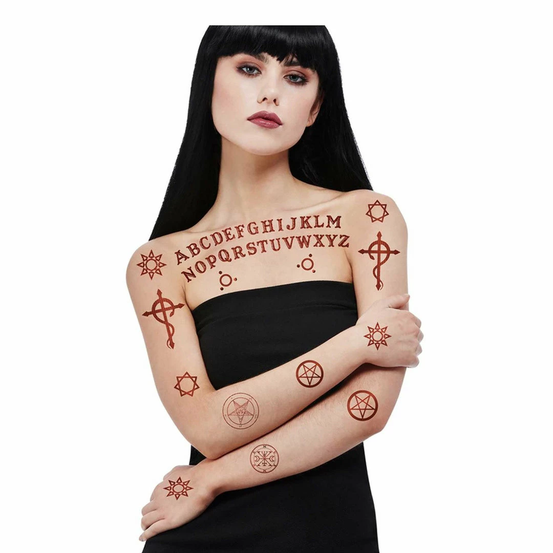 Smiffy's Smiffys Satanic Tattoo Transfers