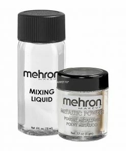 Liquid & Cream Mehron Metallic Powder With Mixing Liquid