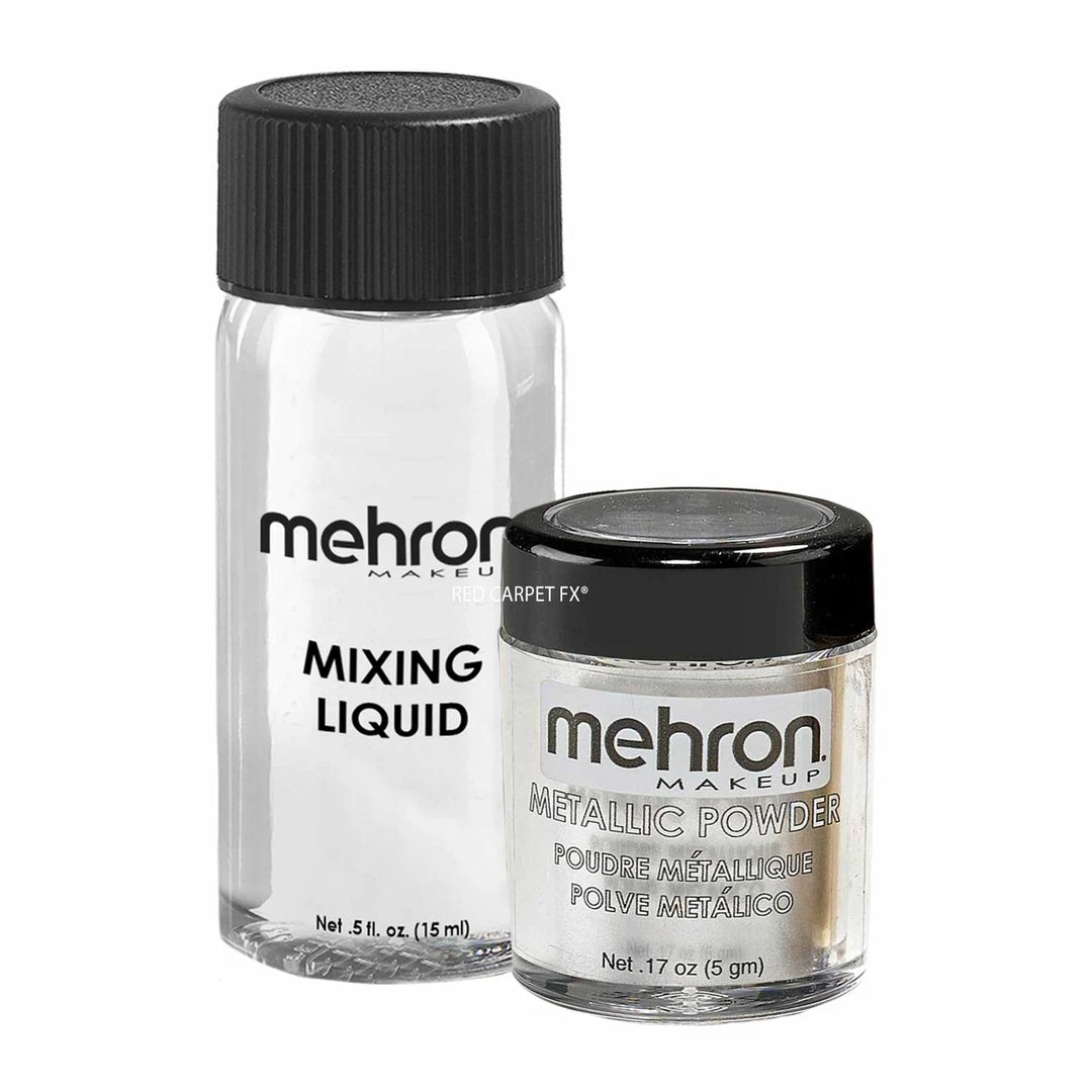 Liquid & Cream Mehron Metallic Powder With Mixing Liquid