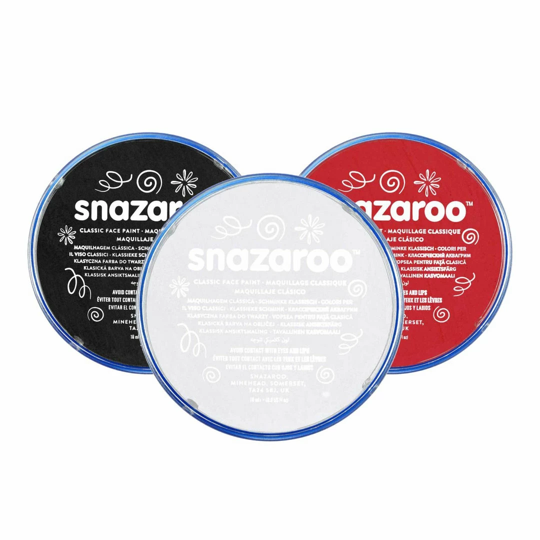 Snazaroo Face & Body Paint - Classic Colours Water Based