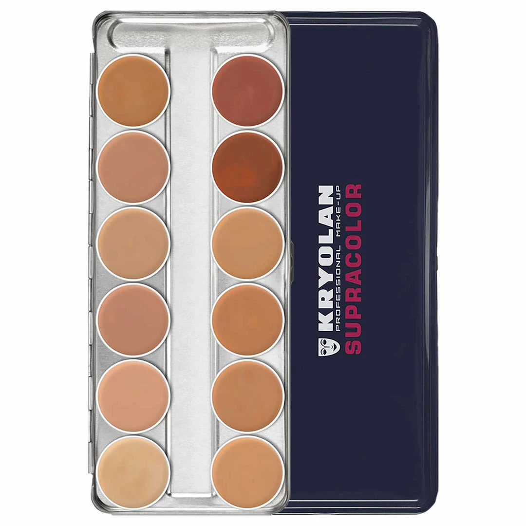 Kryolan SUPRACOLOR 12 Palette - Foundation & Face Paint - TV