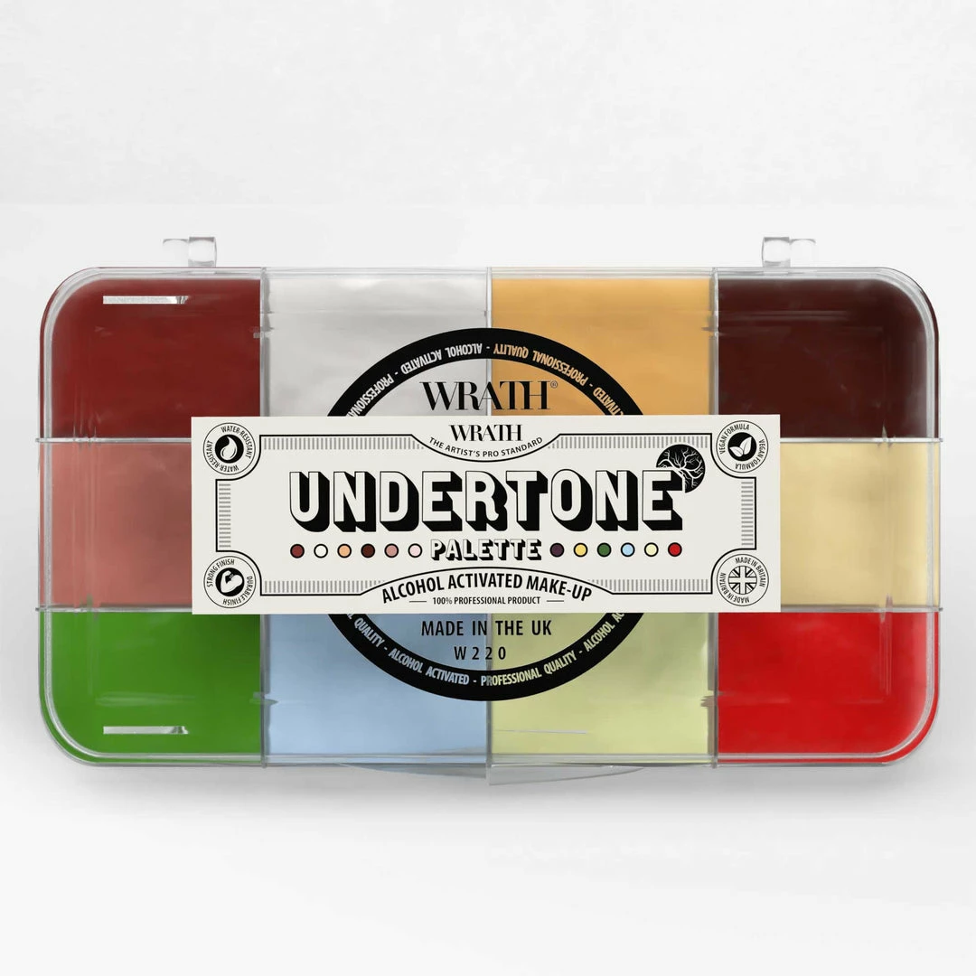 WRATH AA FX Colour Palettes WRATH Alcohol Activated Make-up 12 Palette With Activator - Undertone