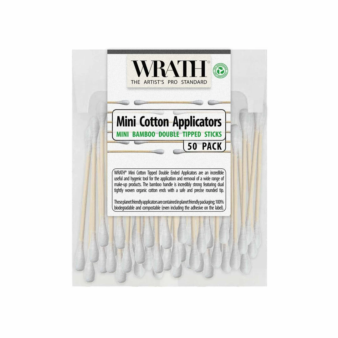 WRATH Mini Cotton Applicators - Biodegradable