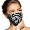 Pebbles Of Leeds Pebbles Handmade Pleated Cotton Face Mask - Zebra's Stripes