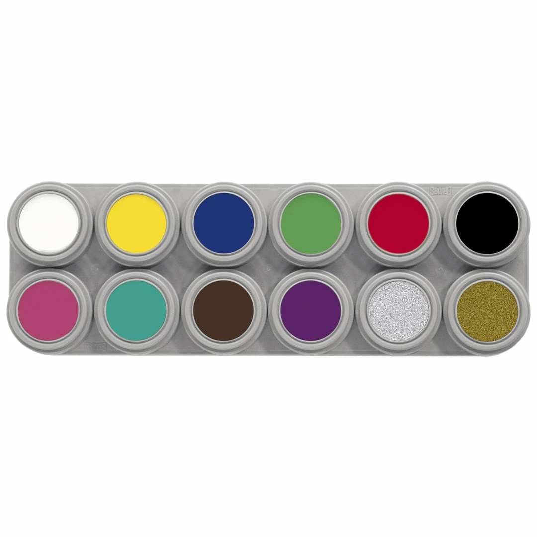 Water Based Grimas Pure Water Makeup 12 Colour Palette (A)